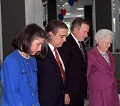 Bush, Tenet and wives at dedication ceremony