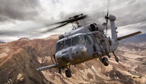 Hughes demos HeloSat from Black Hawk in flight
